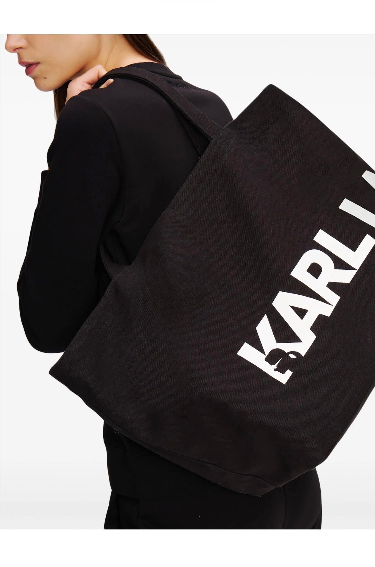 KARL LAGERFELD K/Essential oversized-logo tote bag
